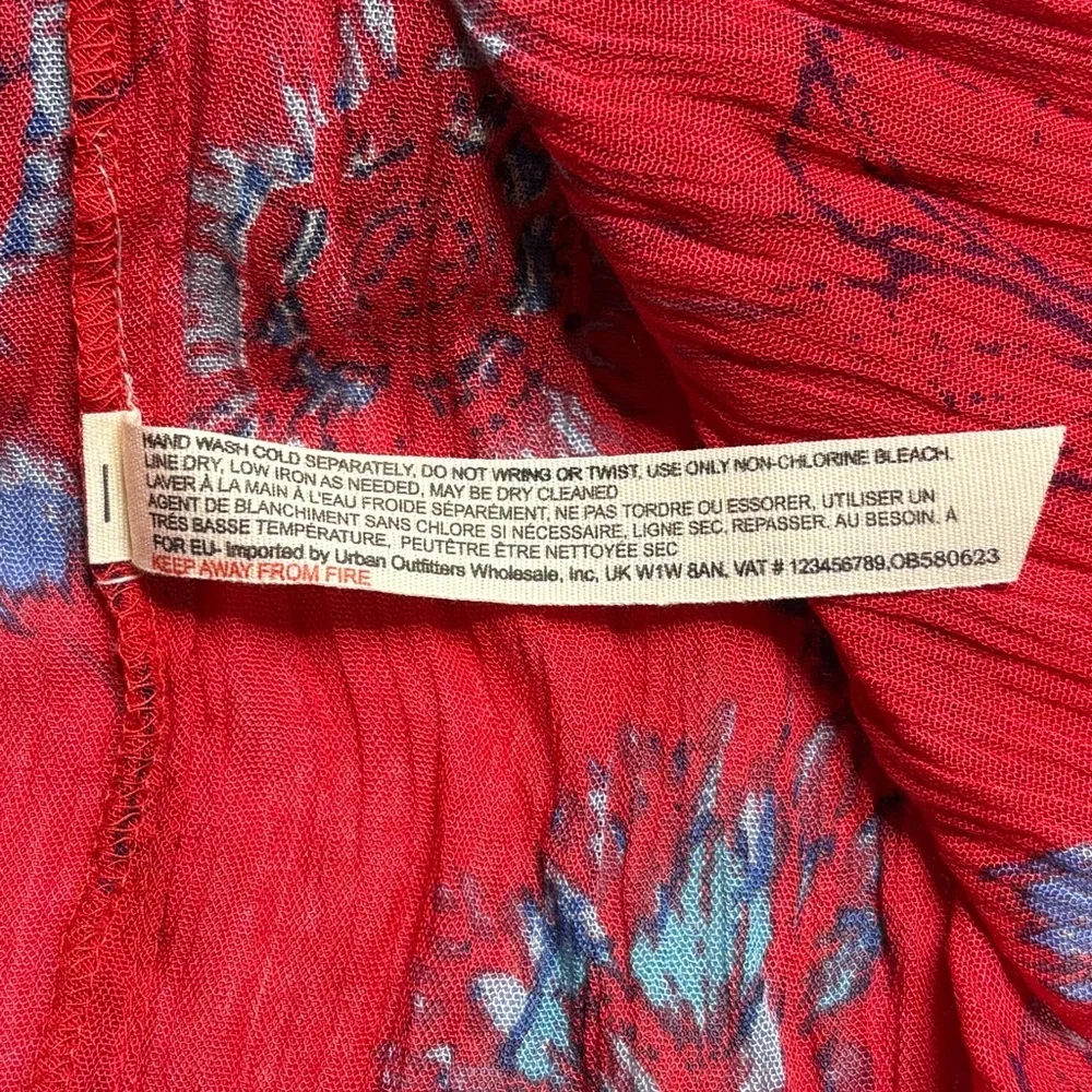 Free People Intimately Red Garden Party Floral Tiered Maxi Dress - Picture 14 of 15